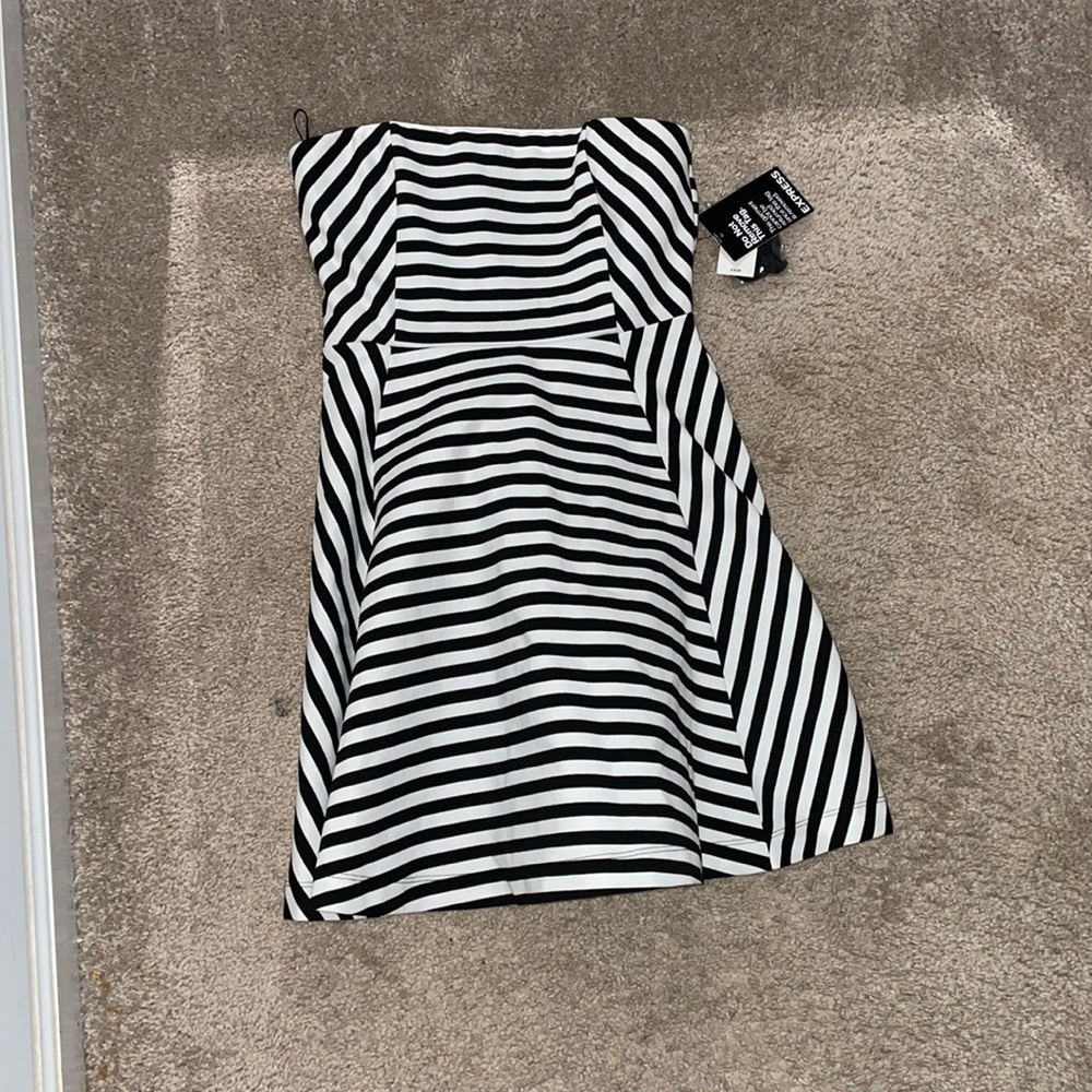 BRAND NEW strapless dress.Never worn. FromEXPRESS